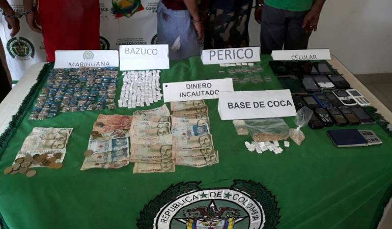 Elementos incautados a "los de la orilla"