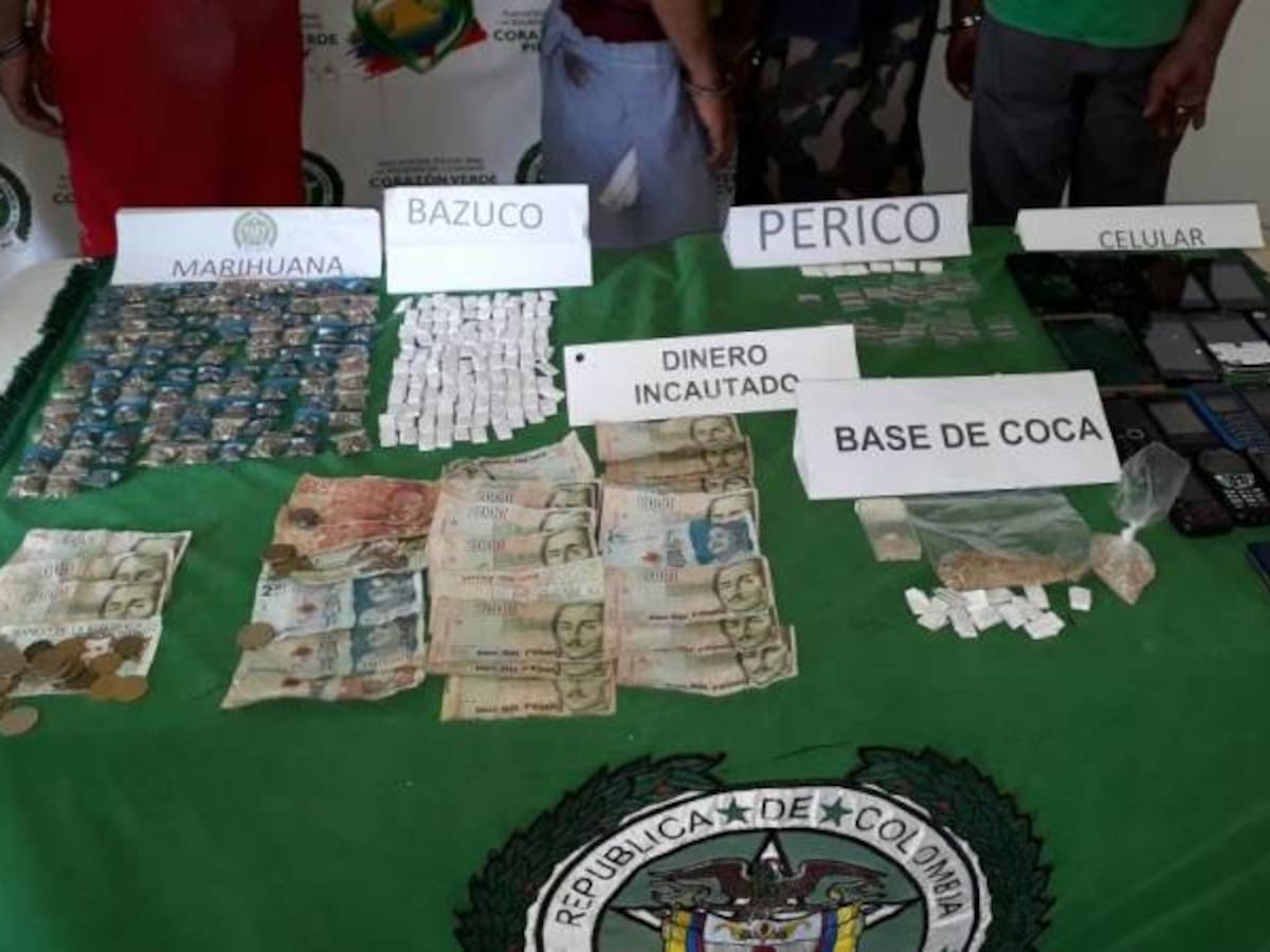 Capturan a nueve personas en Caldas acusadas de tráfico de estupefacientes