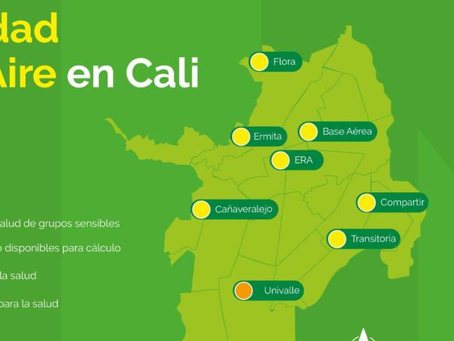 Cali, a un paso de la alerta naranja por contaminación del aire