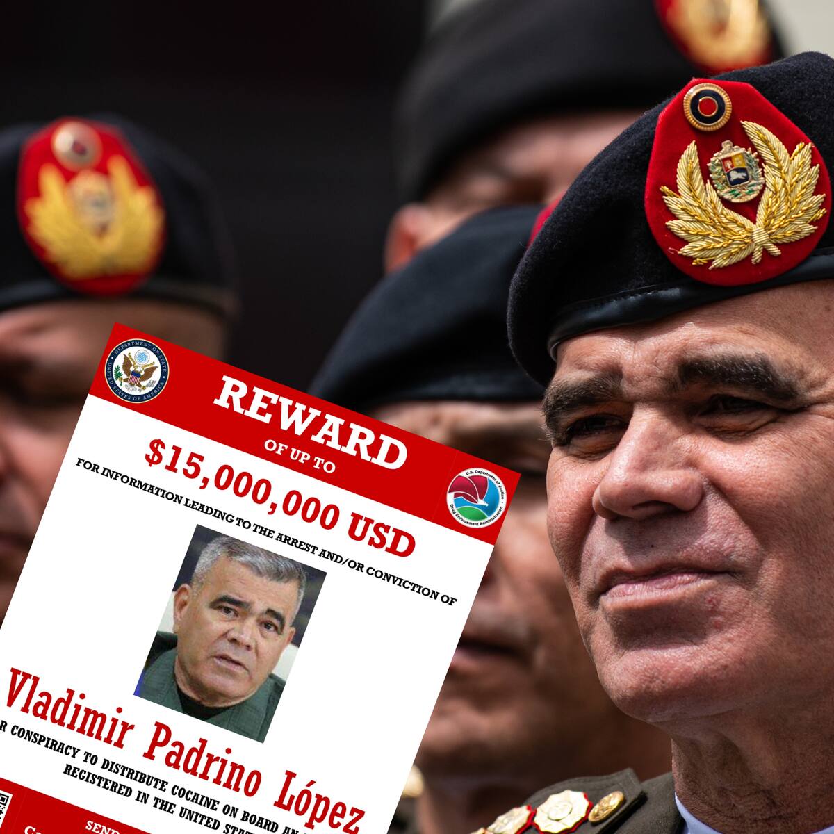 Vladimir Padrino: esta es la recompensa que ofrece EE.UU. por el exministro de Defensa venezolano