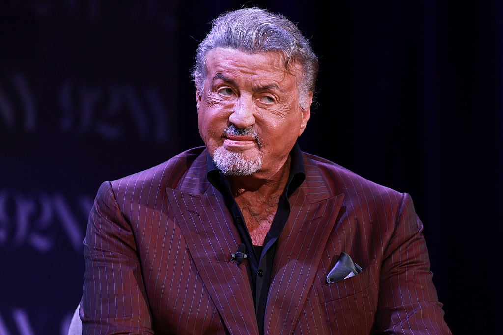 NEW YORK, NEW YORK - SEPTEMBER 28: Sylvester Stallone speaks onstage during Sylvester Stallone In Conversation with Tracy Smith: The Steps at 92NY on September 28, 2026 in New York City.  (Photo by Jason Mendez/Getty Images)