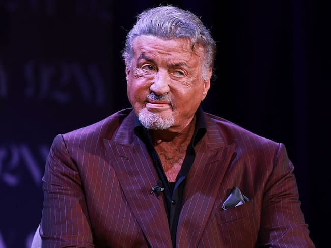 NEW YORK, NEW YORK - SEPTEMBER 28: Sylvester Stallone speaks onstage during Sylvester Stallone In Conversation with Tracy Smith: The Steps at 92NY on September 28, 2026 in New York City. (Photo by Jason Mendez/Getty Images)