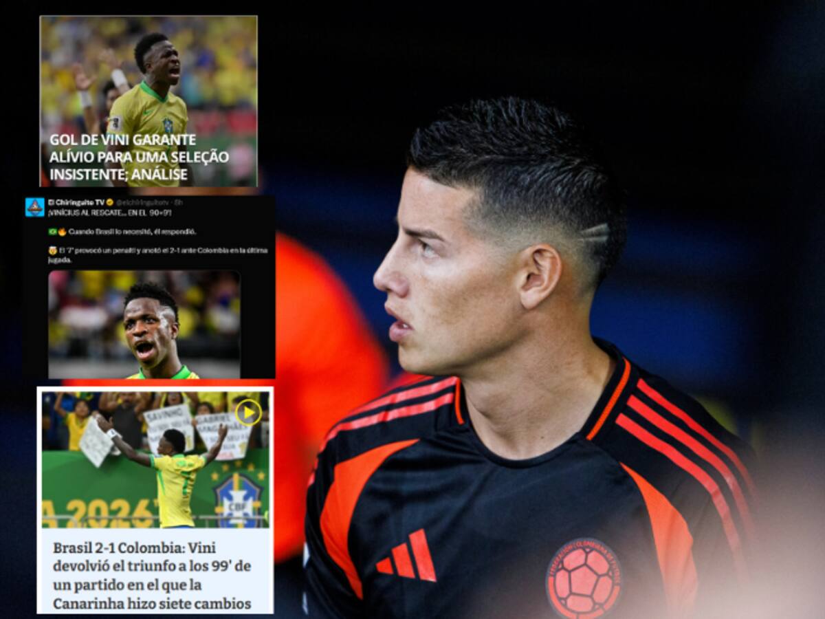 ¿Qué dijo la prensa internacional sobre la derrota de Colombia ante Brasil por Eliminatorias?