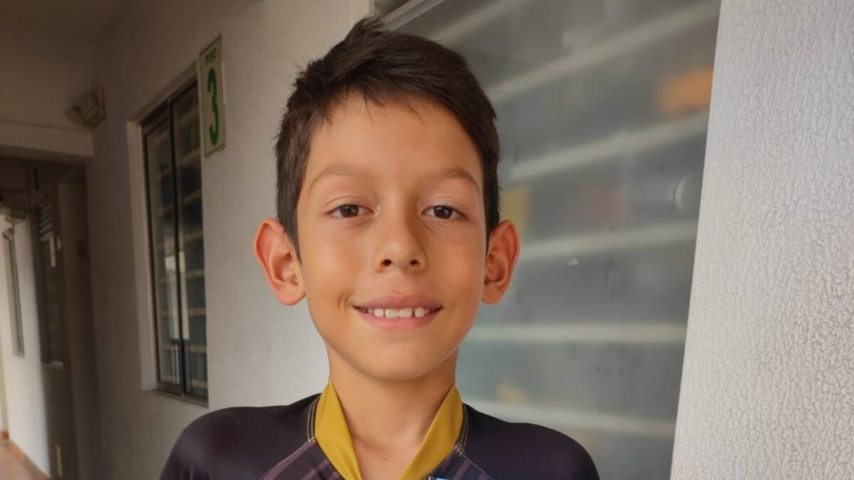 Jeronimo López, niño deportista de Armenia