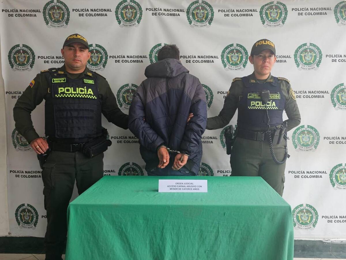 Un hombre fue capturado en Caldas por el delito de acceso carnal abusivo con menor de 14 años