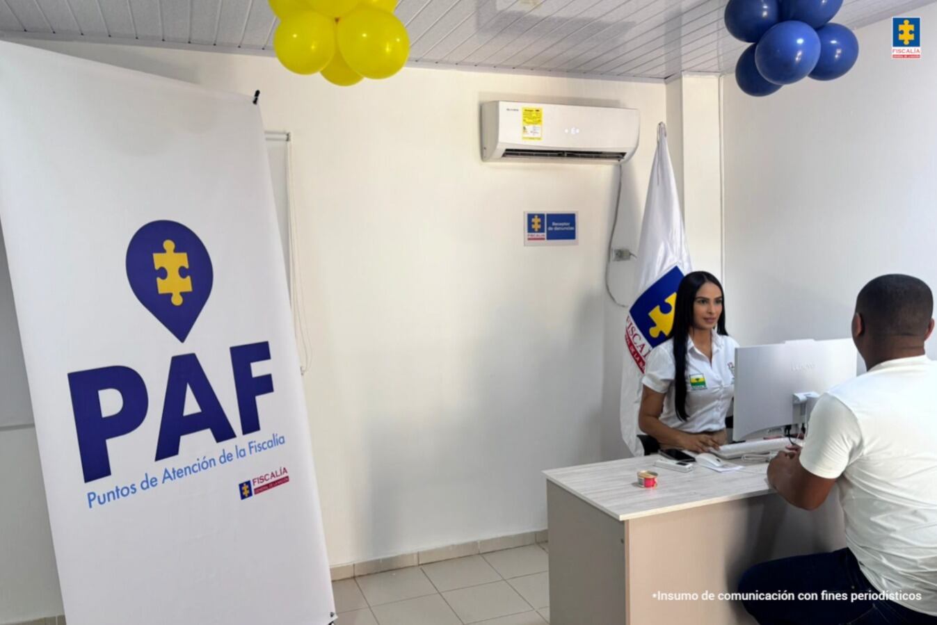 Fiscalía fortalece presencia en Bolívar, con apertura de un nuevo punto de atención en Arroyondo