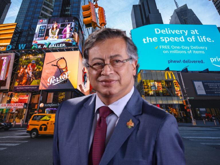 Imagen de referencia | Gustavo Petro - Times Square, en New York: Getty Images.