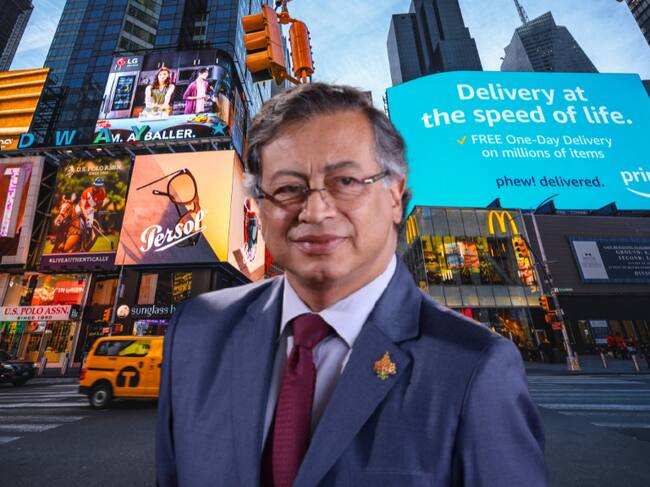 Imagen de referencia | Gustavo Petro - Times Square, en New York: Getty Images.