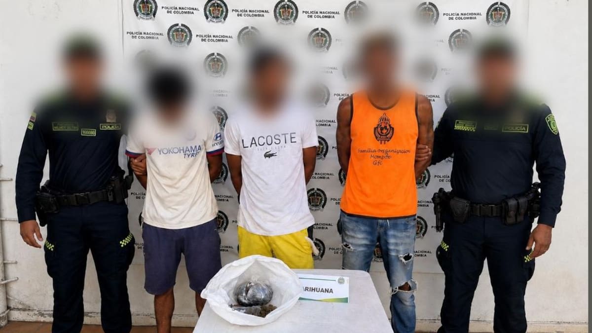Cayó presunta banda de expendedores que delinquian cerca de colegios y canchas en Mompox
