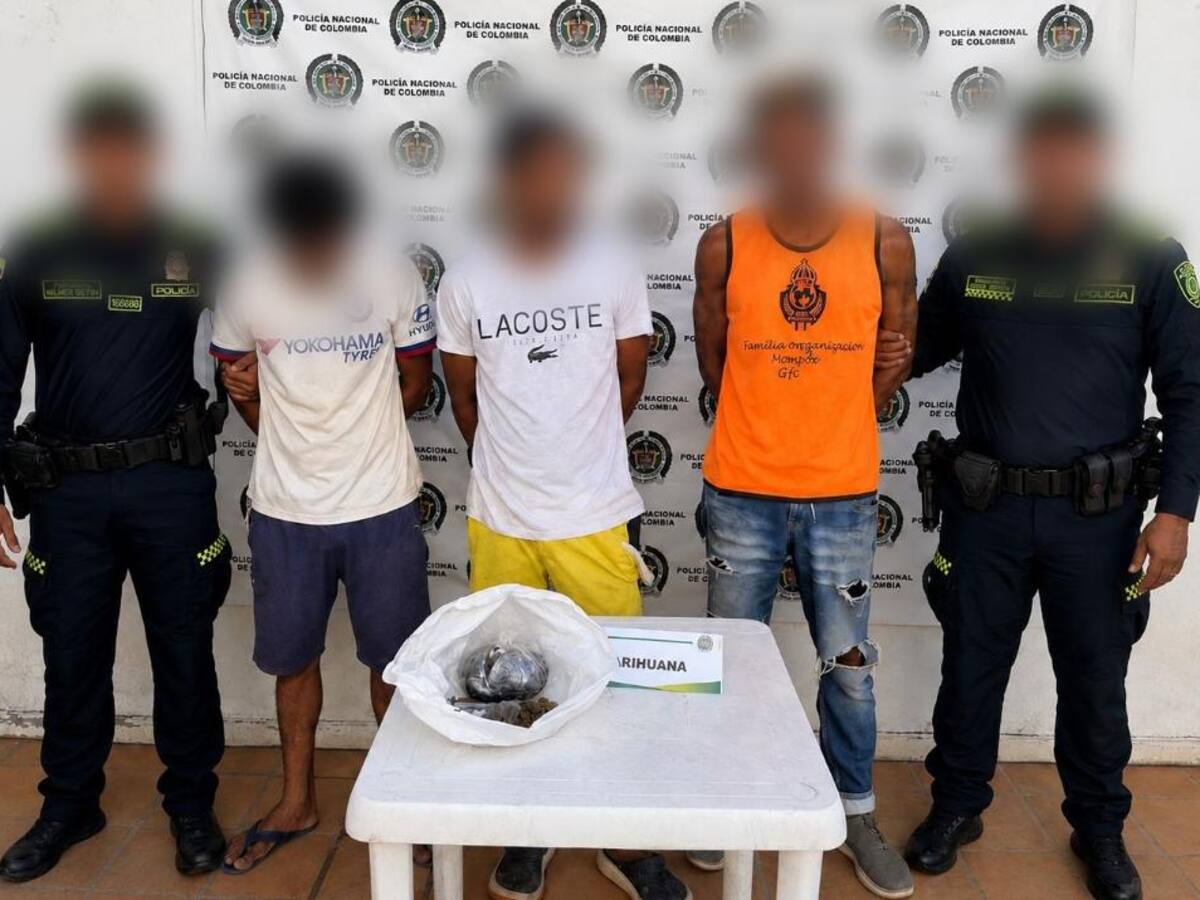 Cayó presunta banda de expendedores que delinquian cerca de colegios y canchas en Mompox