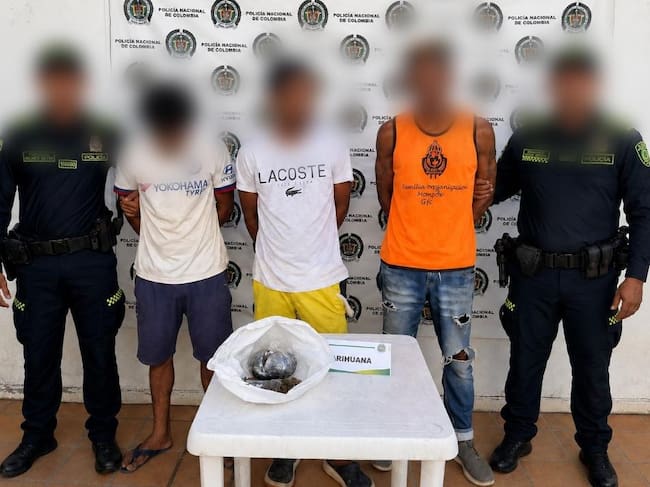 Cayó presunta banda de expendedores que delinquian cerca de colegios y canchas en Mompox