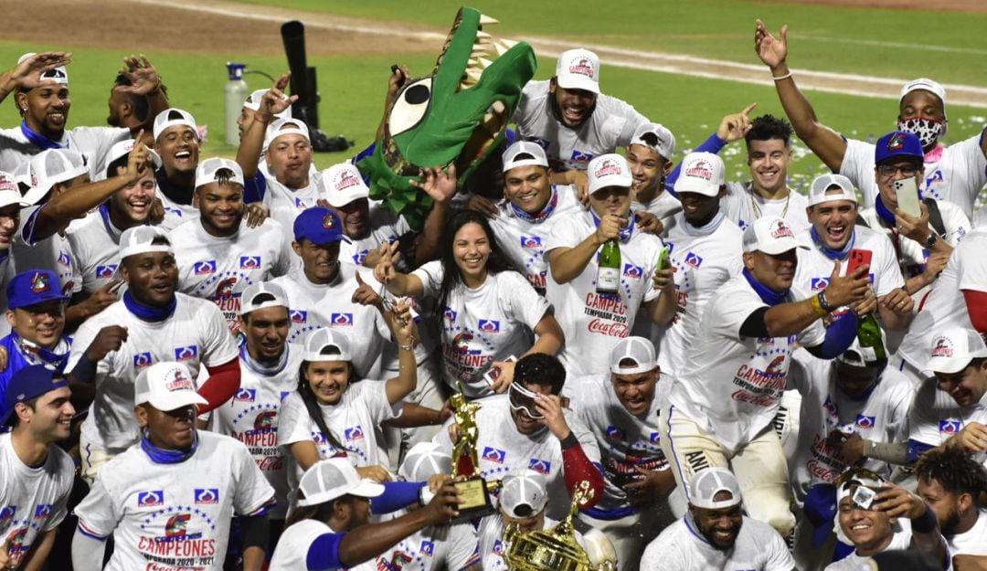 La novena barranquillera festeja su título número 11 del béisbol profesional colombiano.