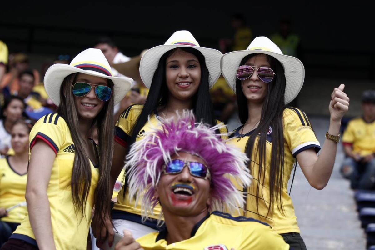 Colorido y belleza en las tribunas colombianas.