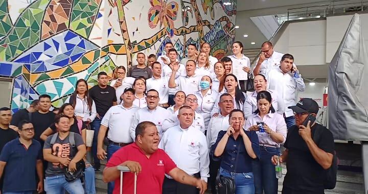 Protesta trabajadores Comfanorte