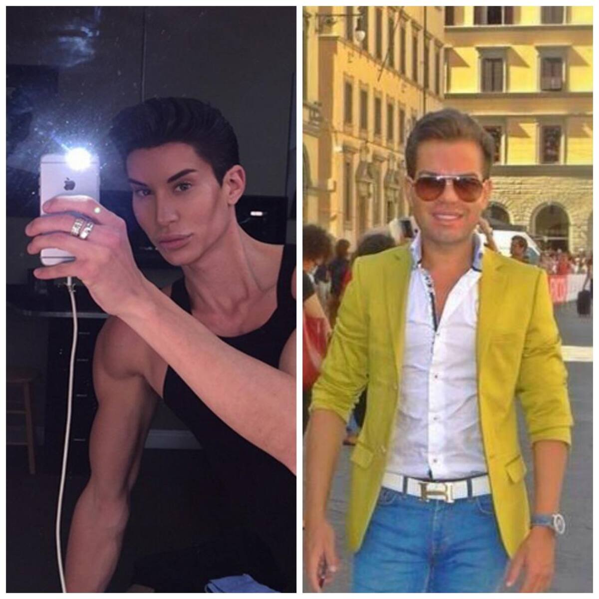 Los dos se han hecho varias cirugías plásticas para parecerse al novio de Barbie. Usted decide cuál está logrando su cometido.