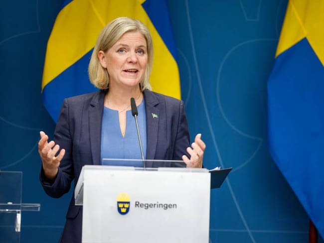 La primera ministra sueca, Magdalena Andersson.               Foto: Getty 