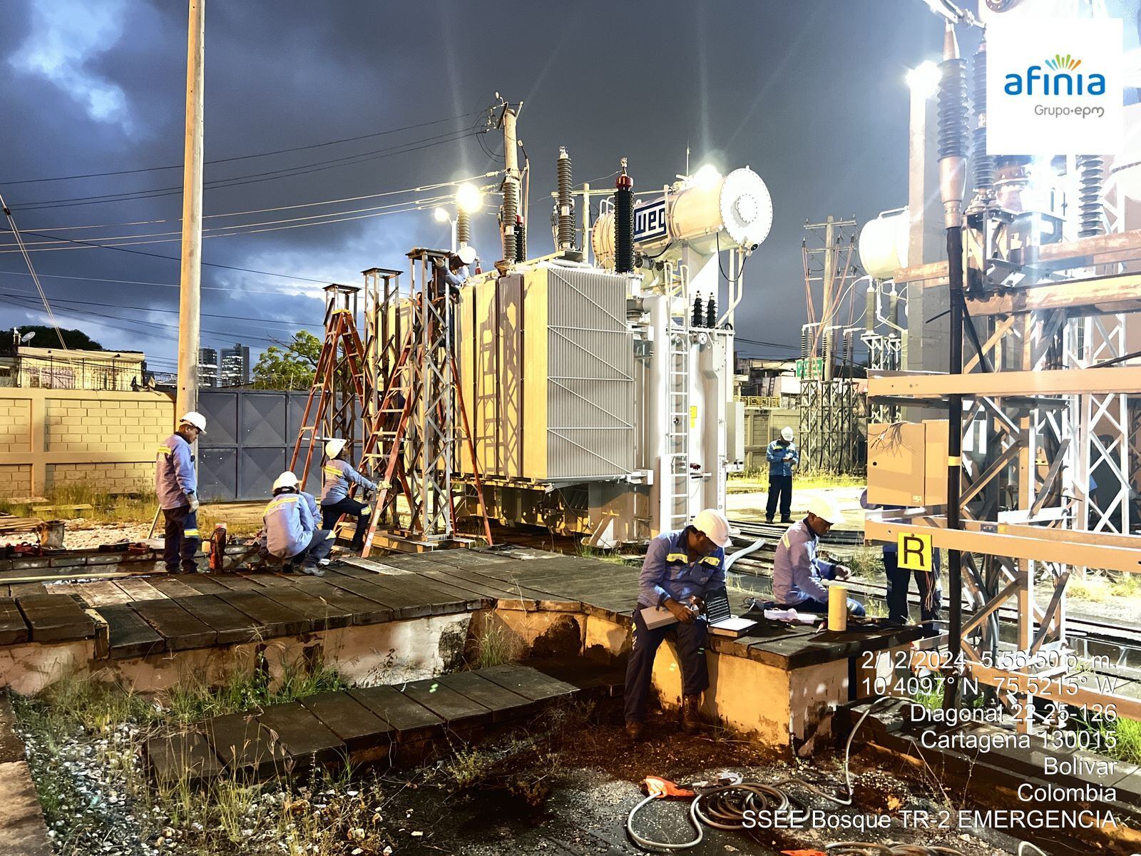 Afinia, subestación El Bosque