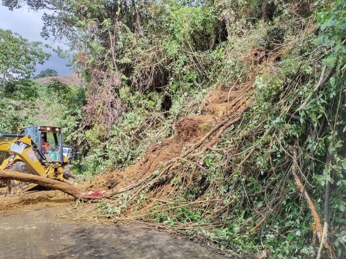 Alerta en Córdoba, Quindío donde se registran diariamente hasta siete derrumbes