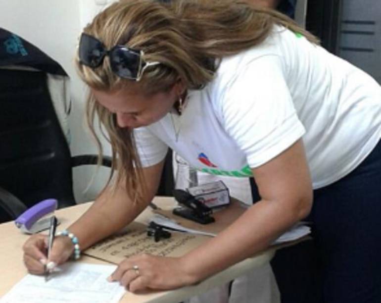 Rosa Villalba, líder amenazada en Santa Marta. 
