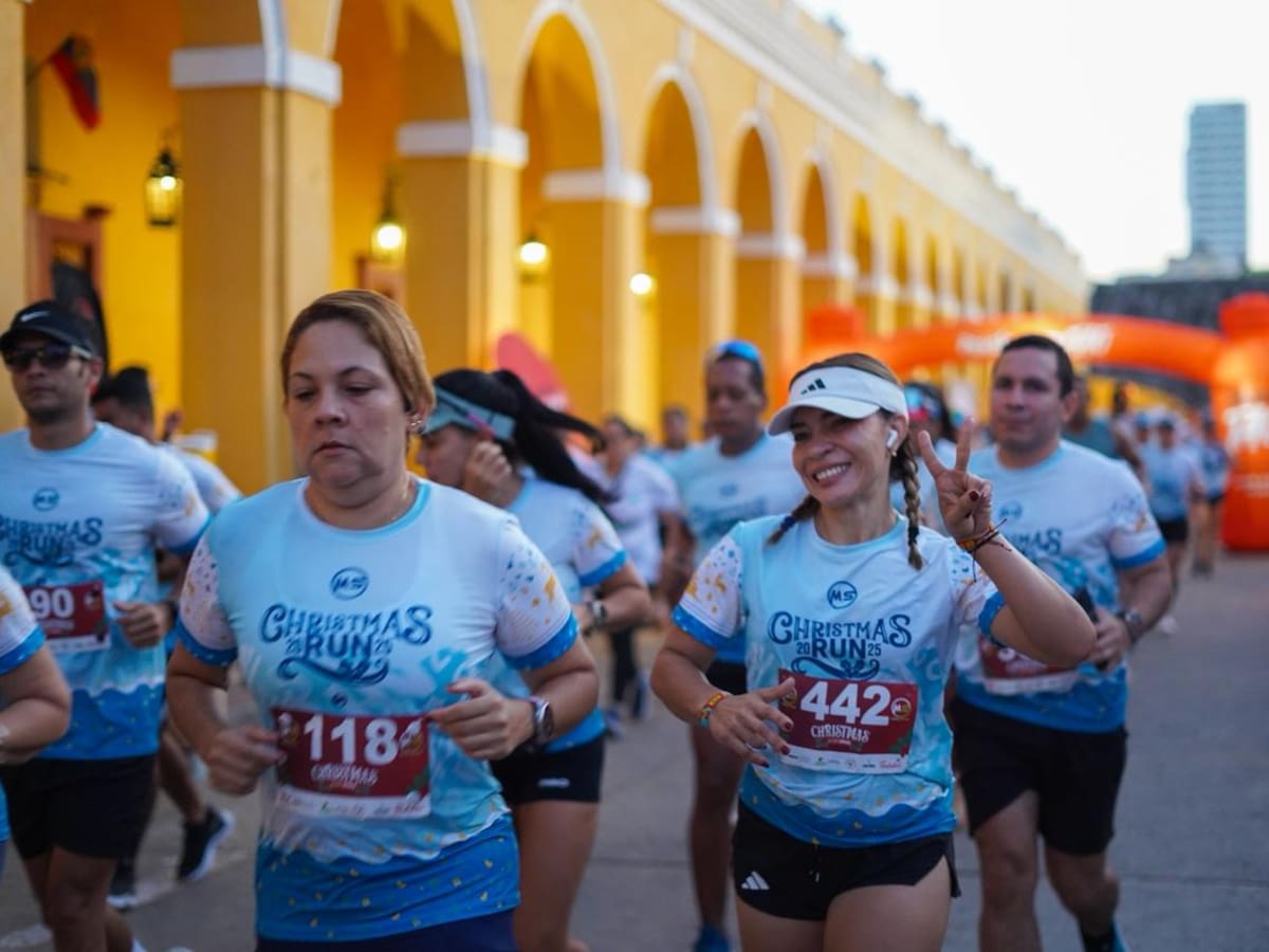 Christmas Run 2025: una carrera de adultos y niños que celebró navidad en Cartagena