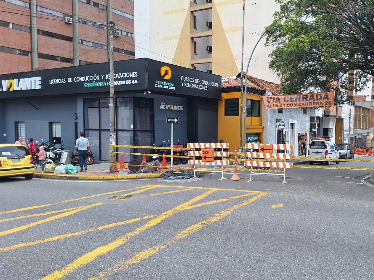 Atención: Importante cierre vial en el centro de Bucaramanga