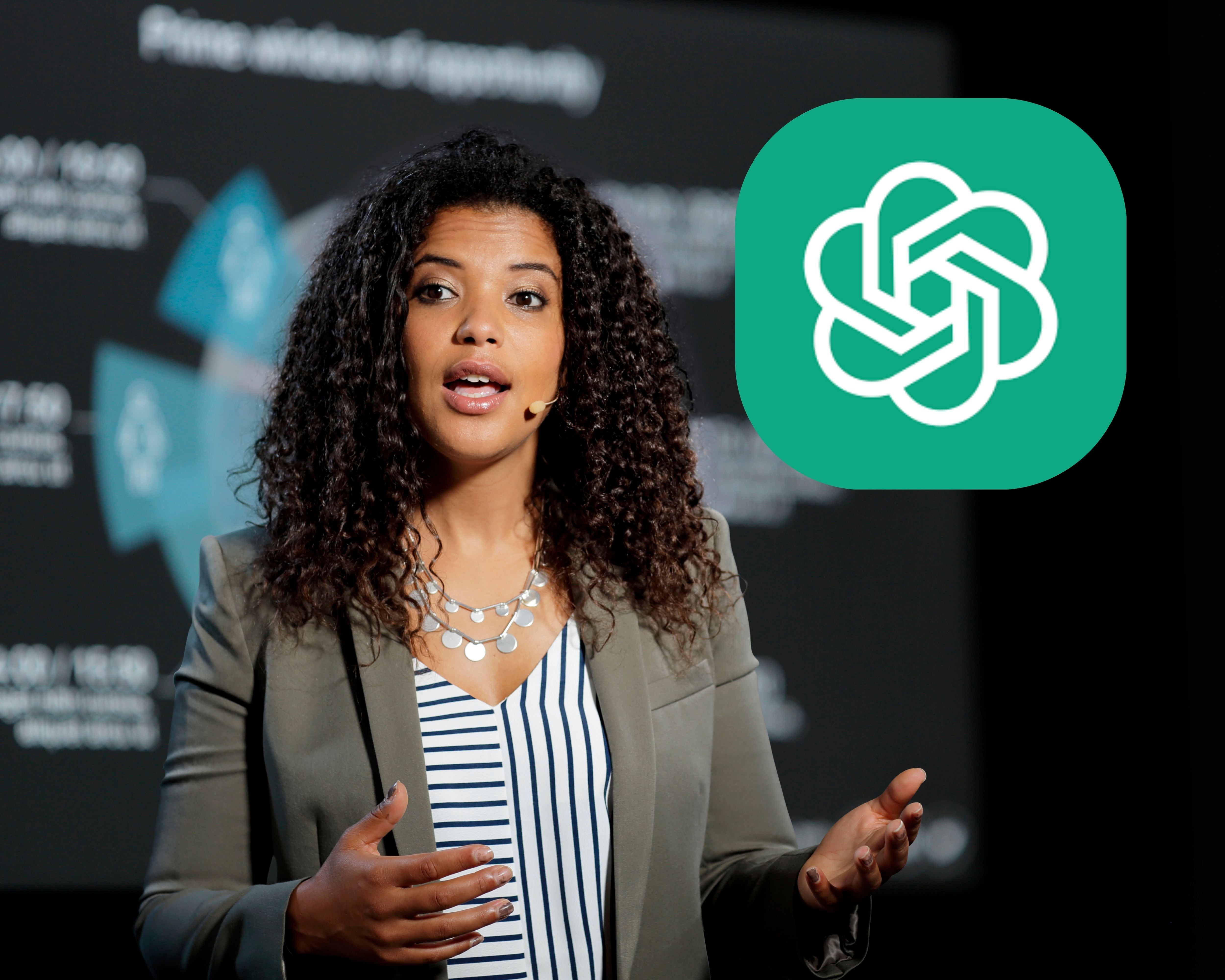 En portada: Ilustración de un discurso científico. Dentro de este, el logo de ChatGPT (Cortesía: Getty Images)