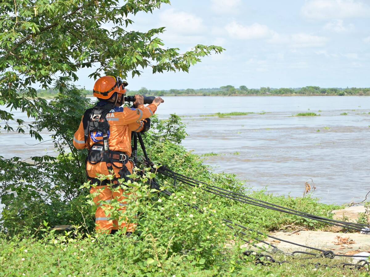 Defensa Civil seccional Bolívar realiza monitoreo por amenaza de inundación en Magangué