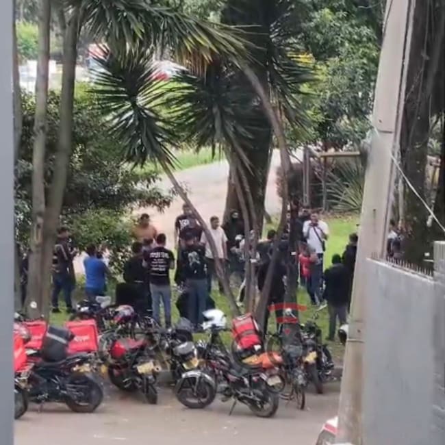 Pelea en inmediaciones al parque de la calle 93