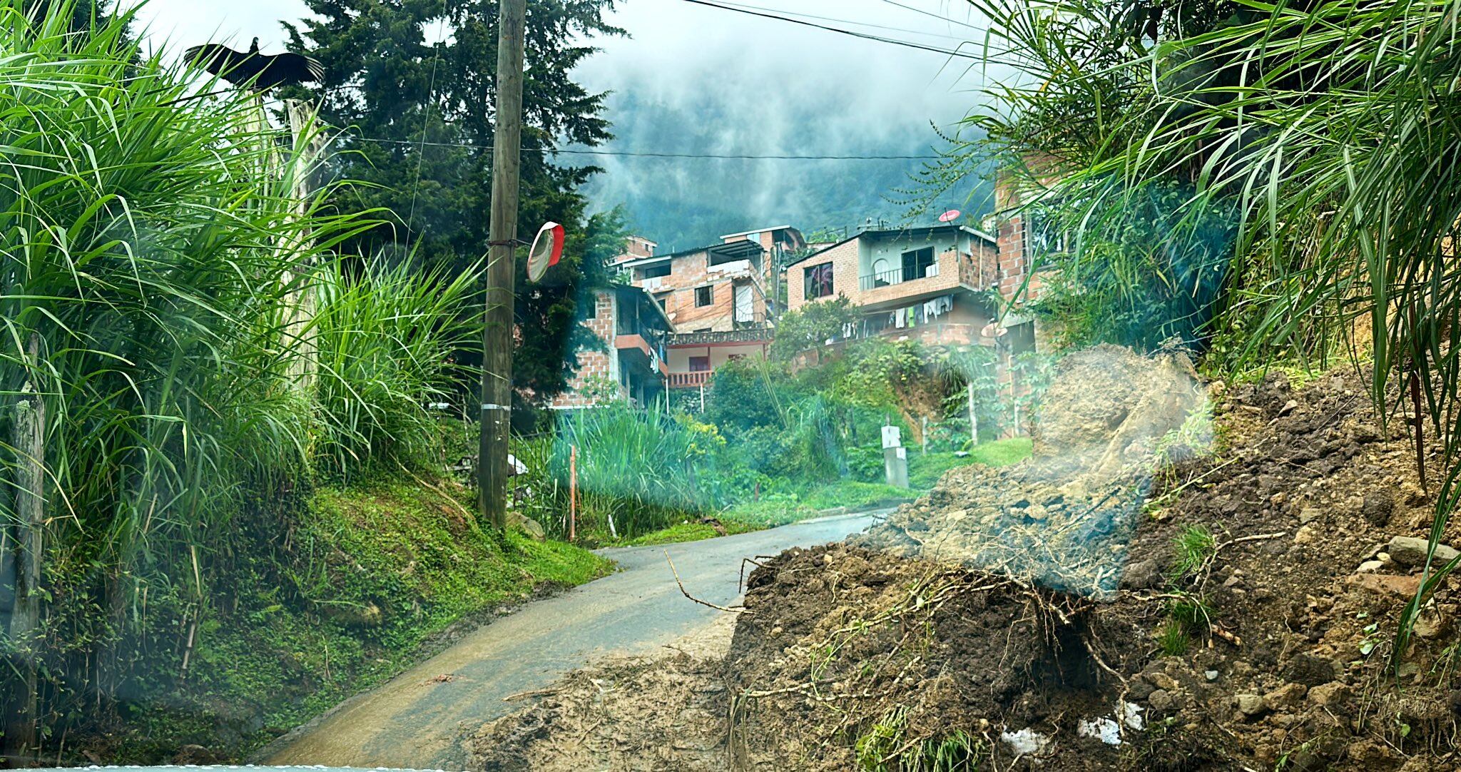 Zonas afectadas por lluvias de las últimas horas. Foto: DAGRD
