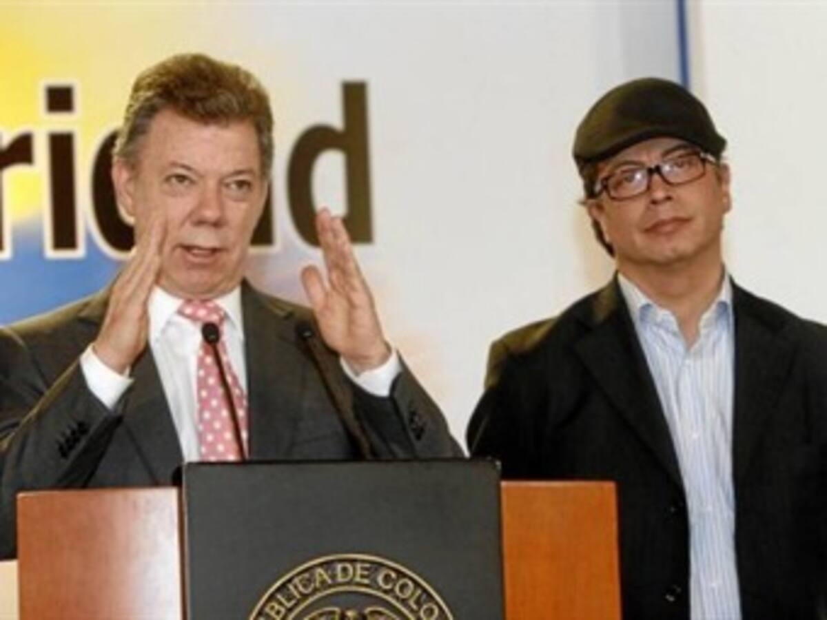 El martes se llevará a cabo reunión entre Santos y Petro