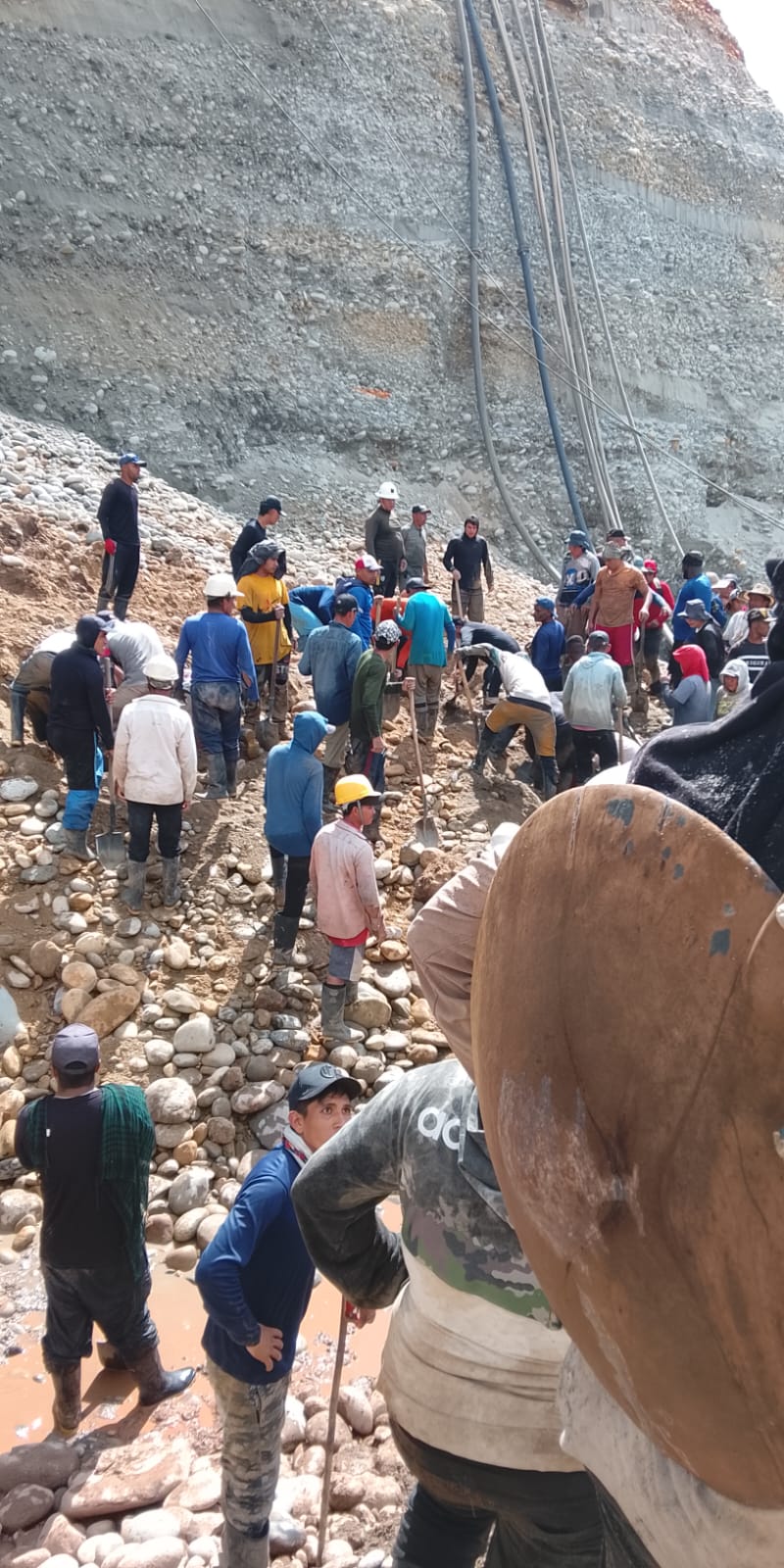 Derrumbe en una mina de oro en Ataco, Tolima
