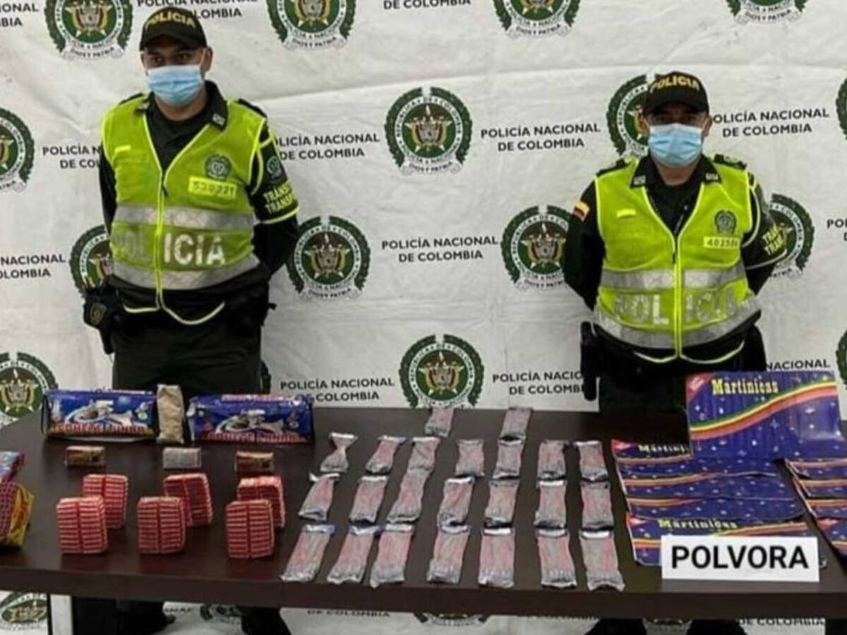 Un cargamento de pólvora fue incautado en Pereira