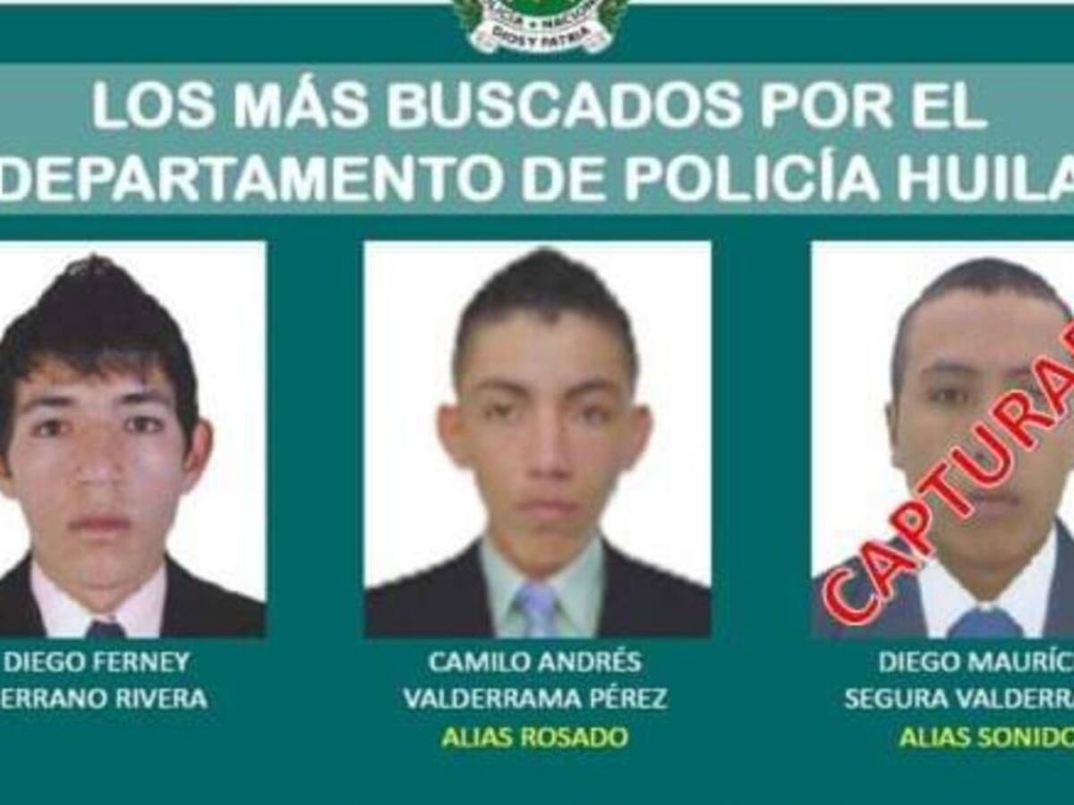 Capturan uno de los delincuentes más buscados en Huila