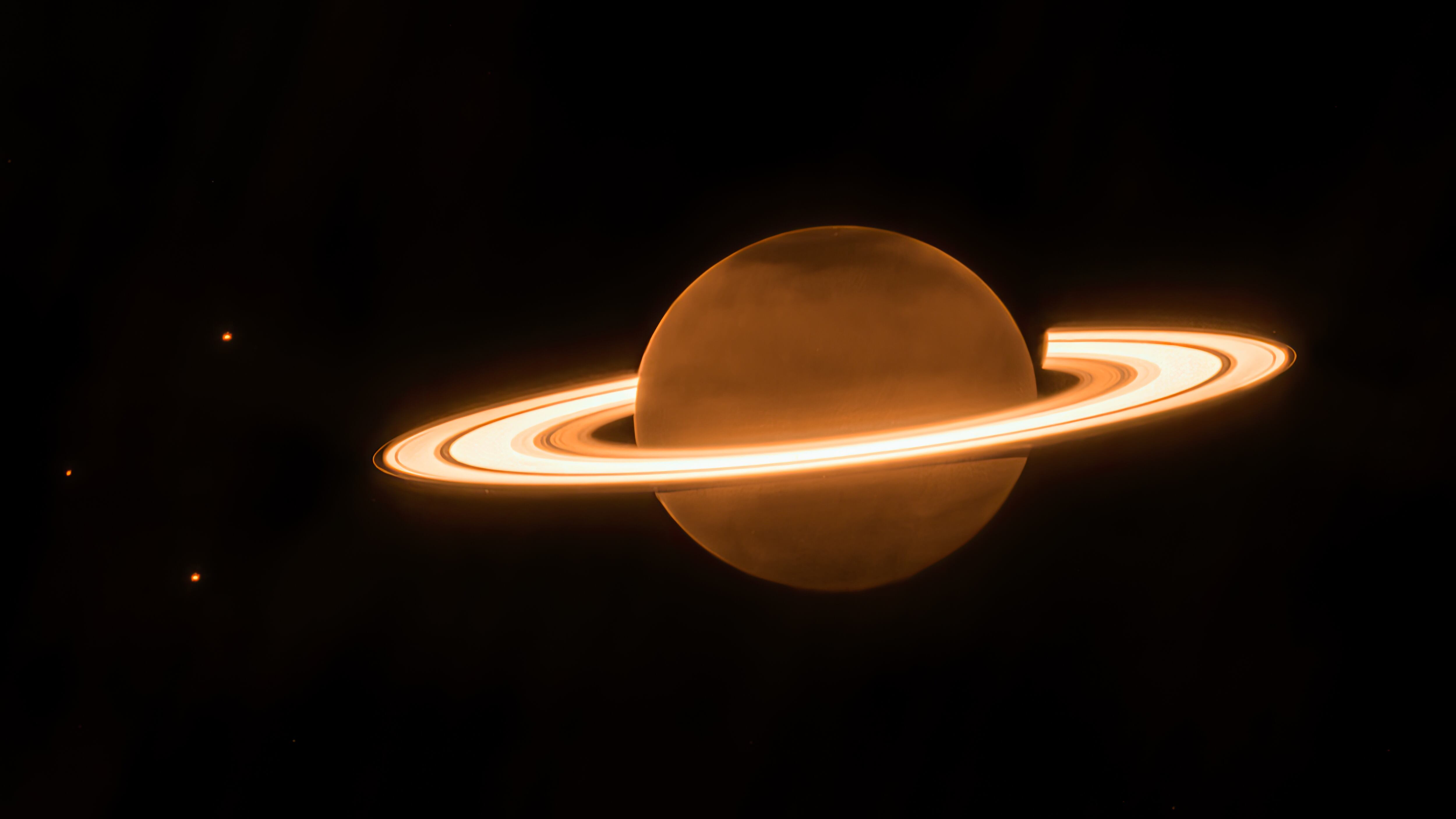 Saturno, mejora digital de una imagen de la NASA: https://webbtelescope.org/copyright