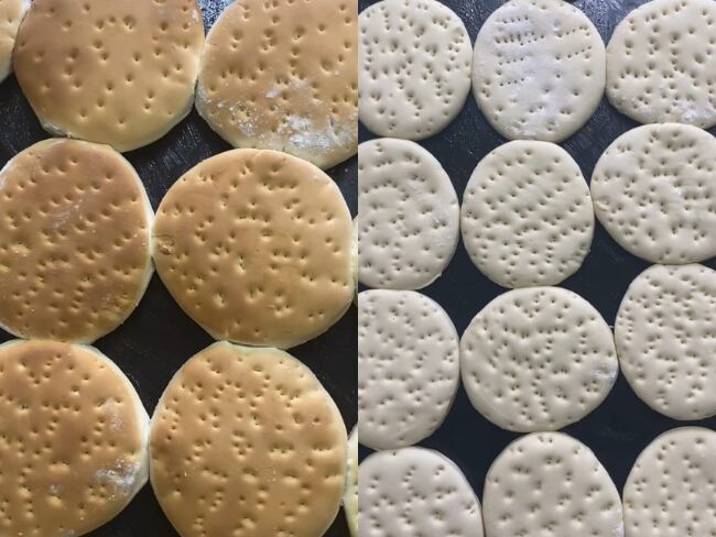 Hallullas, imágenes tomadas de cuenta oficial de TikTok de 'La Hogaza Magallanica'.