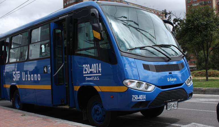 Imagen de archivo de un bus del Sistema Integrado de Transporte de Bogotá.