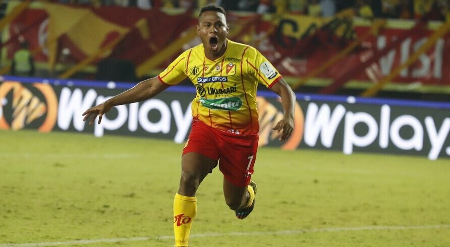 Brayan León Muñiz, encargado de cobrar el último penal en la definición ante Independiente Medellín / Colprensa