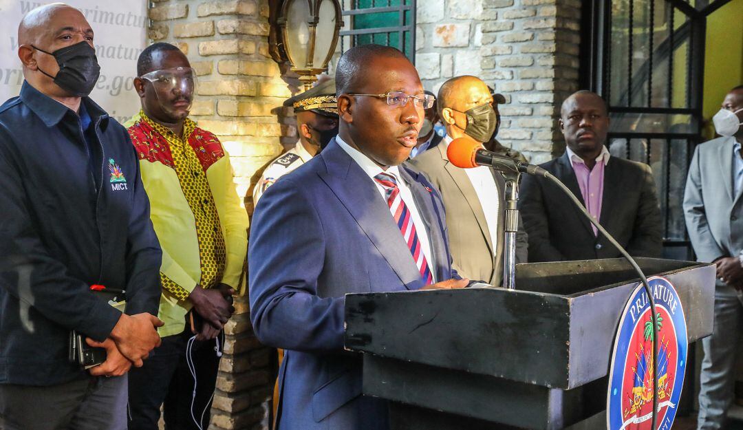 El primer ministro y presidente encargado de Haití, Claude Joseph.