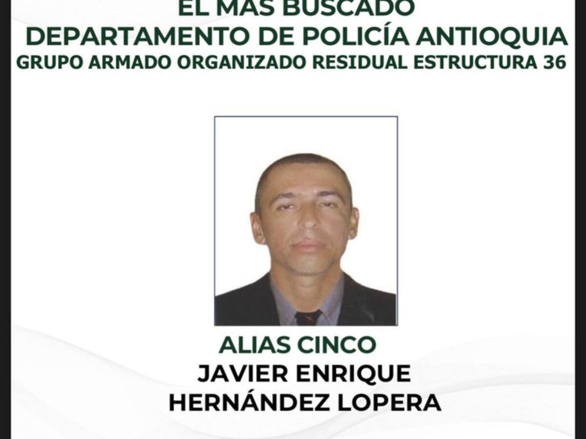 Ejército dio de baja a alias “Cinco”, cabecilla del frente 36 y cercano a Calarcá, en Antioquia