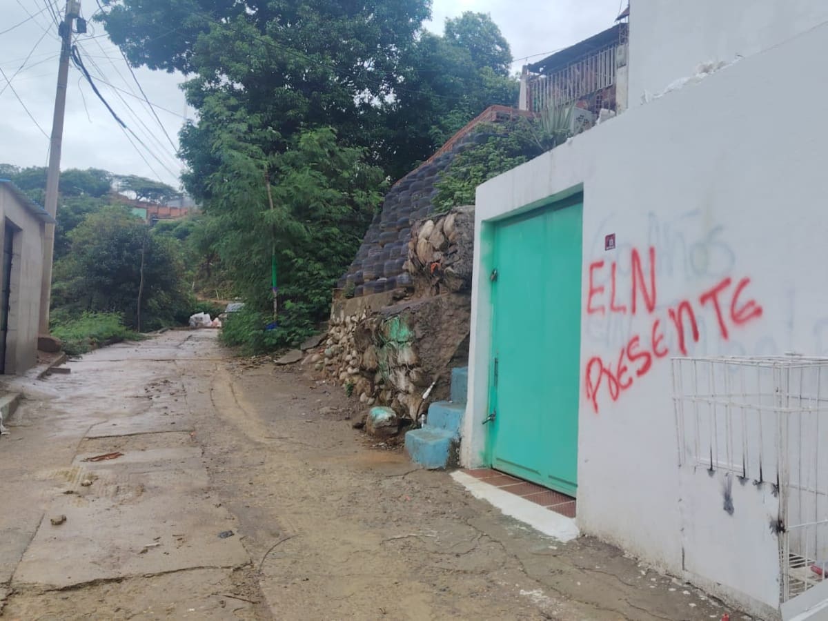 Disparos y grafitis del ELN generan temor en Cúcuta