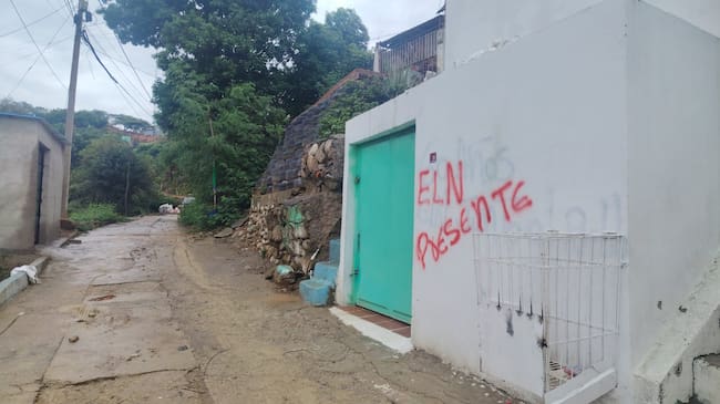 Disparos y grafitis del ELN generan temor en Cúcuta. / Foto: Cortesía.
