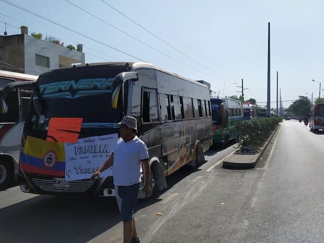 La gerente de Transcaribe, María Claudia Peñas, aseguró que solo faltan 15 vehículos de ambas rutas