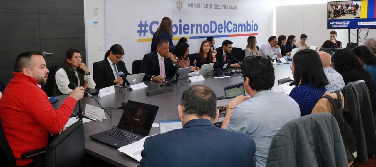 Subcomisión laboral // Cortesía MinTrabajo