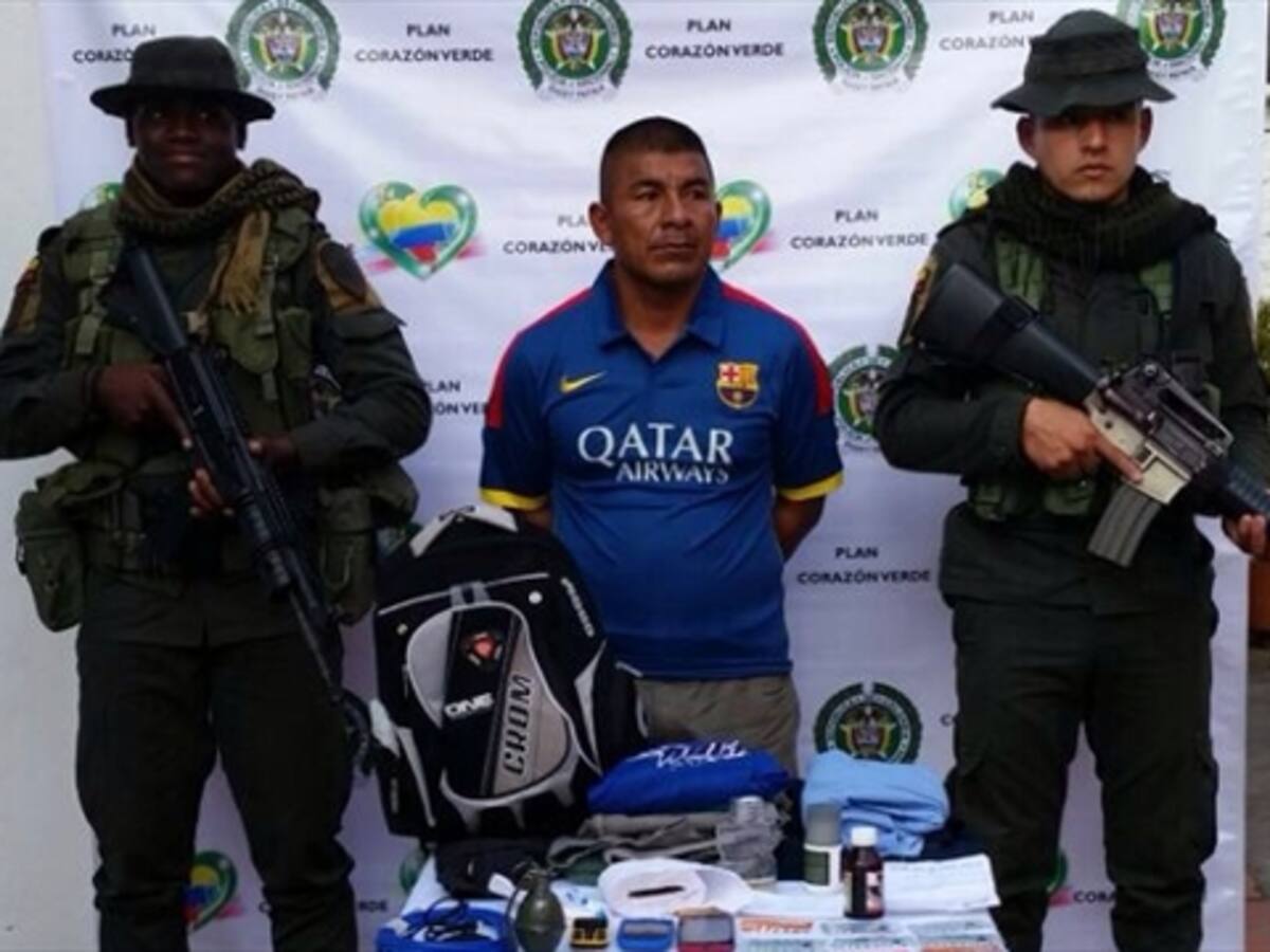 Capturan guerrillero que planeó muerte de cinco soldados en el Cauca