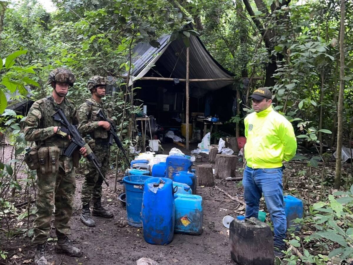 Ubicaron un laboratorio ilegal para procesamiento de cocaína en el sur de Bolívar