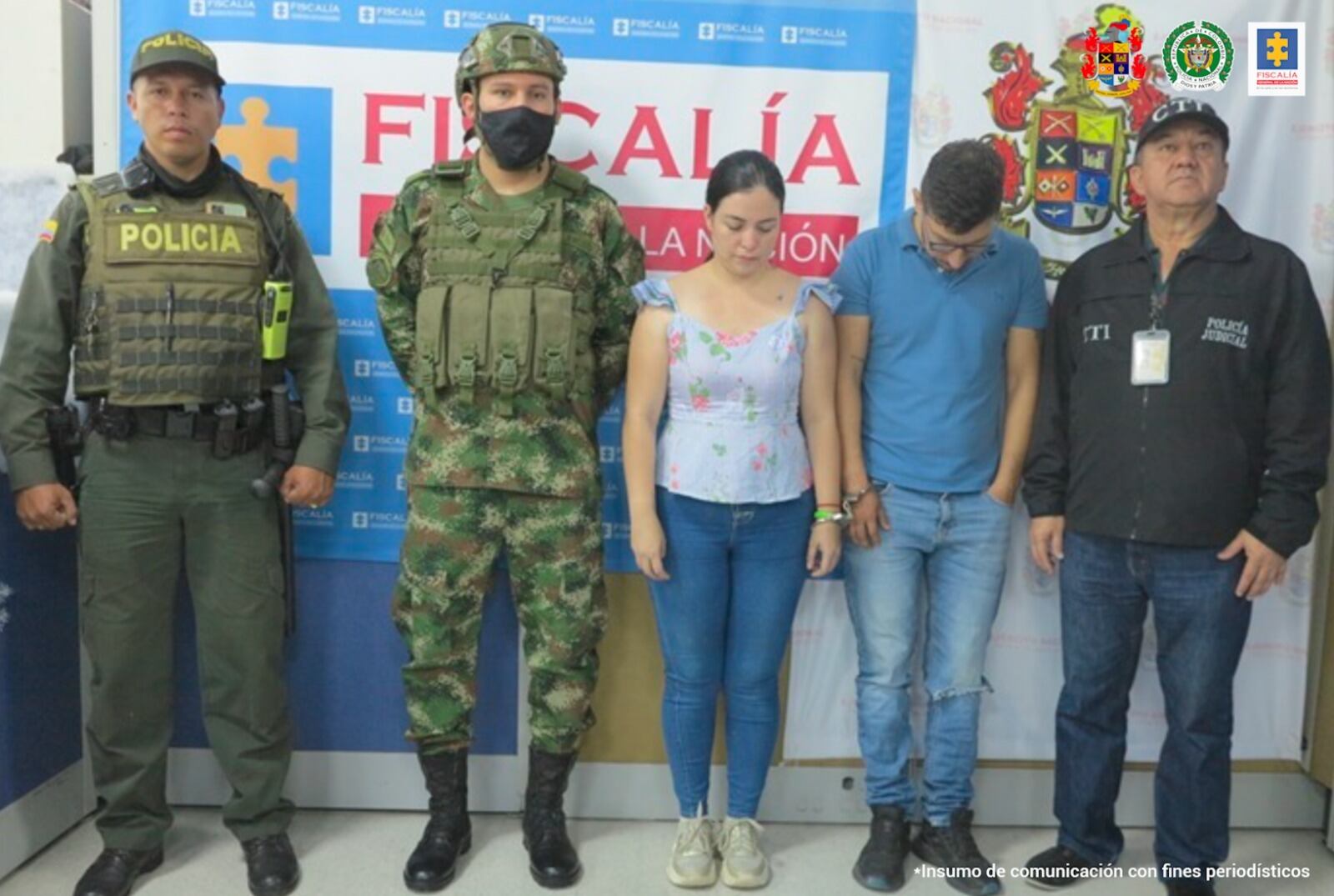 Daniela Martínez y Jonny Mejía fueron enviados a prisión en Ibagué