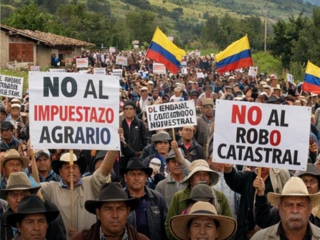 Protestas contra el avalúo catastral HOY en Santander: estos son los puntos de concentración 