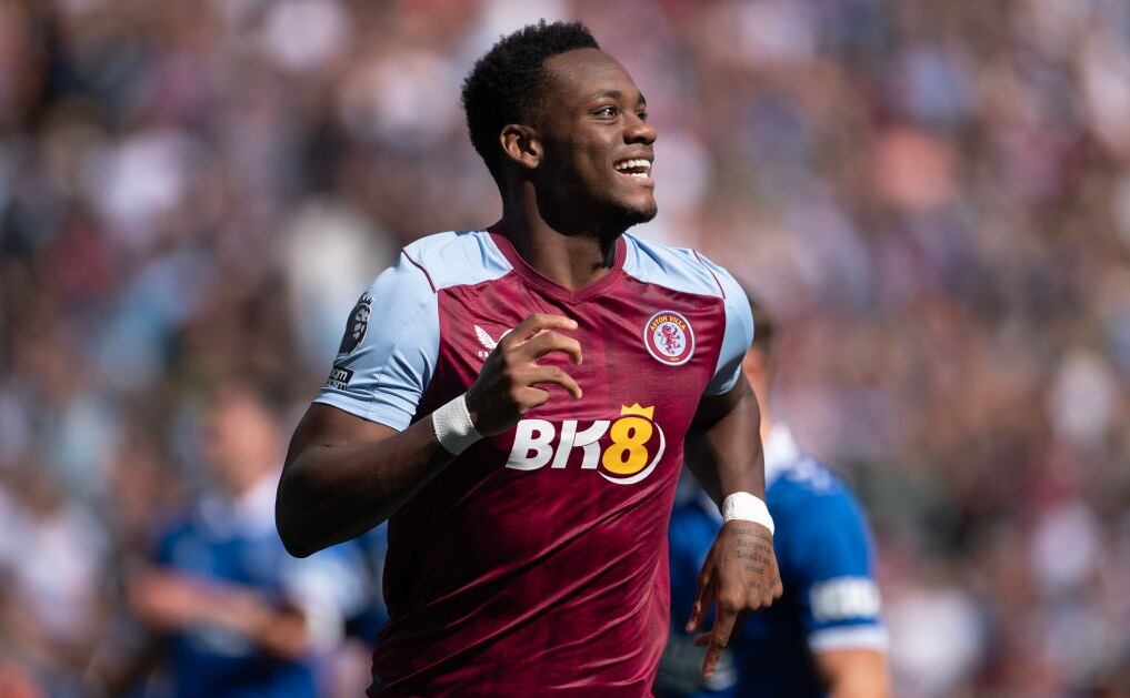 Jhon Jader Durán celebra su gol marcado ante Everton por Premier League (Photo by Visionhaus/Getty Images)