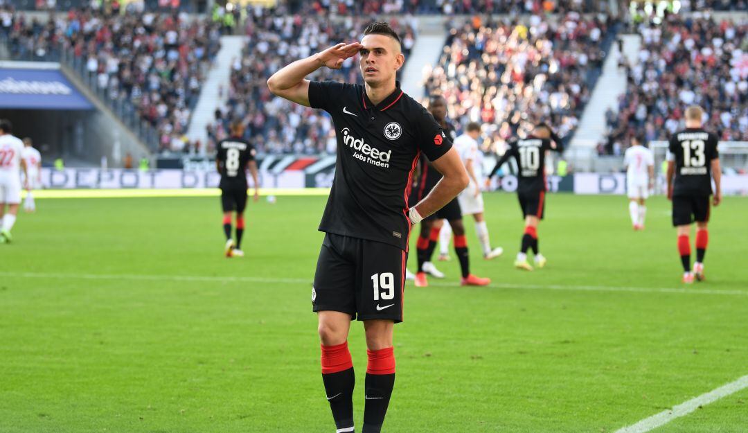 Rafael Santos Borré con el Eintracht Frankfurt