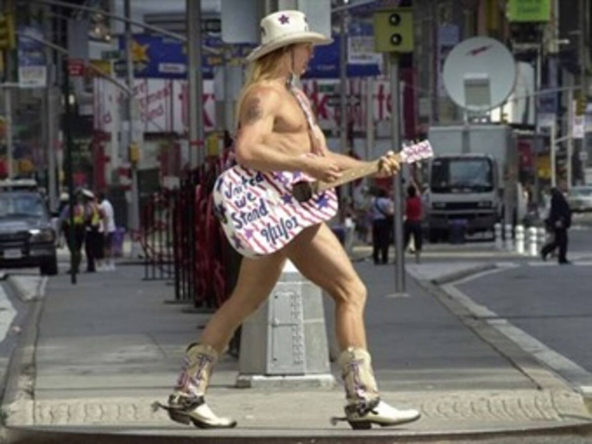 El 'vaquero desnudo' de Times Square quiere ser presidente de Estados Unidos